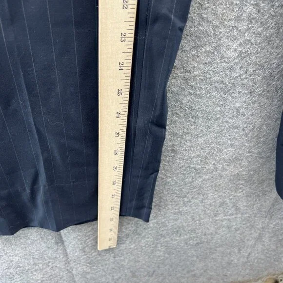 Brooks Brothers Dress Pants Men 41x35 Black Pleated Wool Fitzgerald Trouser